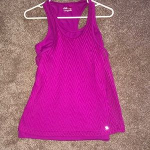 Fila magenta pink small sports top tank